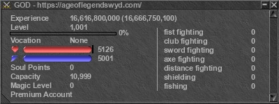 Signature for player GOD