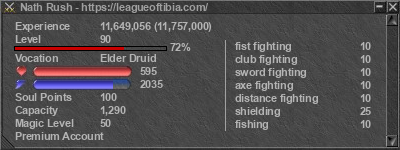 Signature for player Nath Rush