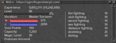 Signature for player Niitro