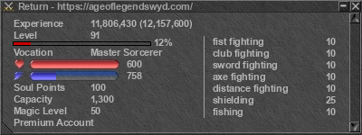 Signature for player Return