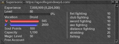 Signature for player Supersonic