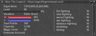 Signature for player Uber The Legend