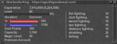 Signature for player Uberlandia King