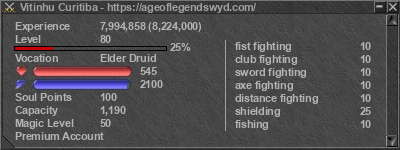 Signature for player Vitinhu Curitiba